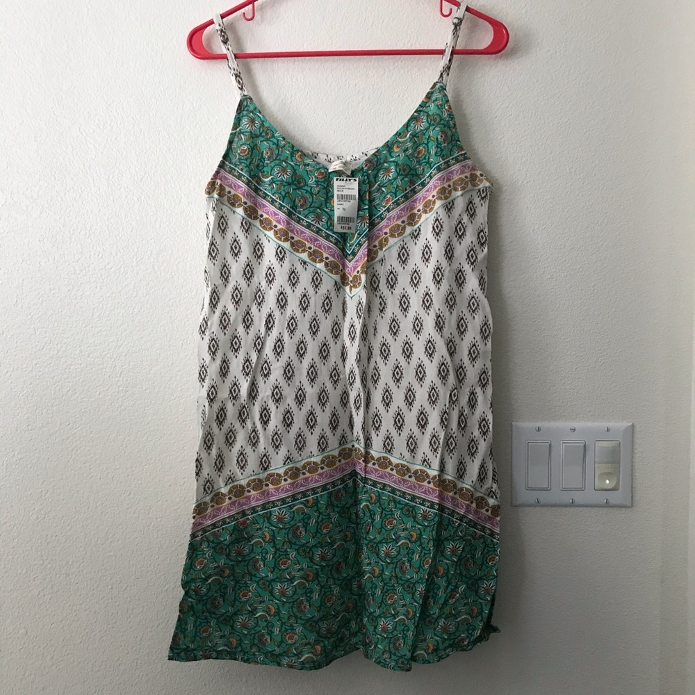O’Neill Green, Gold, & Cream Kana Dress - NWT ✨